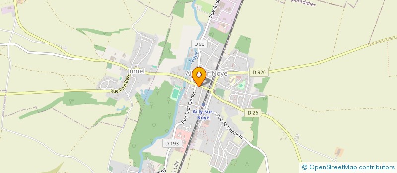 localisation de l'entreprise ASSOCIATION JUDO CLUB  AILLY-SUR-NOYE