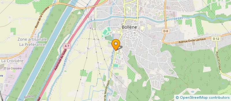 localisation de l'entreprise ASSOCIATION JUDO CLUB BOLLENOIS à BOLLENE