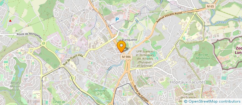 localisation de l'entreprise ASSOCIATION JUDO CLUB BURODAN à MONTPELLIER