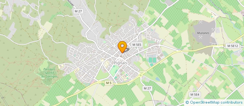 localisation de l'entreprise ASSOCIATION JUDO CLUB DE PIGNAN à PIGNAN