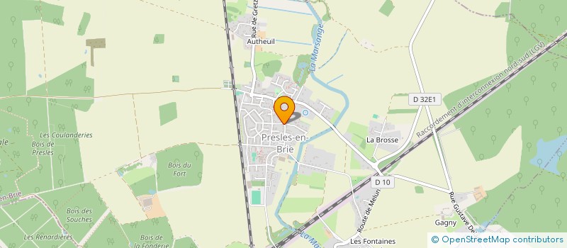 localisation de l'entreprise ASSOCIATION JUDO CLUB PRESLOIS  PRESLES-EN-BRIE