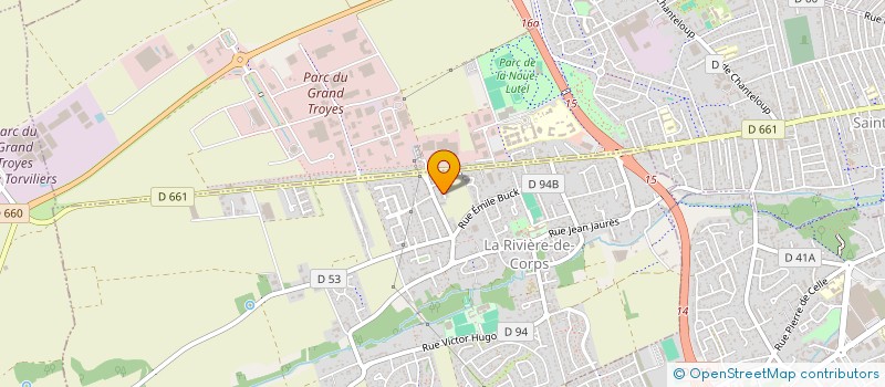 localisation de l'entreprise ASSOCIATION JUDO CLUB SAVINIEN à LA RIVIERE-DE-CORPS