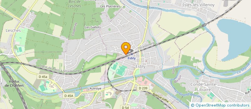 localisation de l'entreprise ASSOCIATION JUDO D ESBLY à ESBLY