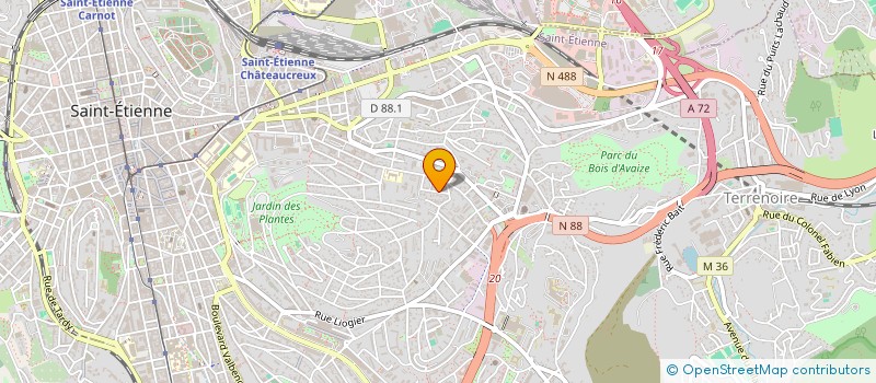 localisation de l'entreprise ASSOCIATION JUDO LOIRE SAINT ETIENNE  SAINT-ETIENNE