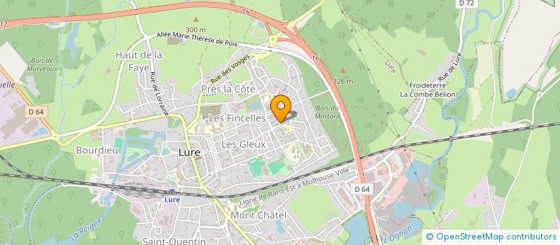 localisation de l'entreprise ASSOCIATION JULES FERRY (A J F)  LURE