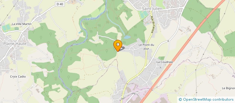 localisation de l'entreprise ASSOCIATION JULIANAISE D'ANIMATION CULTURELLE ET DES ARTS DU SPECTACLE (AJACAS)  SAINT-JULIEN