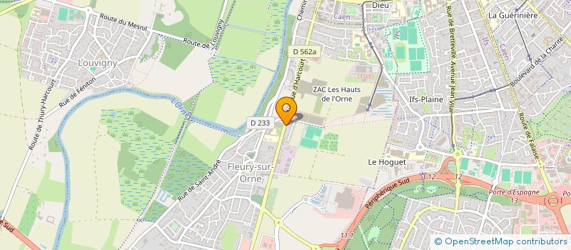 localisation de l'entreprise ASSOCIATION JUMELAGE FLEURY SUR ORNE - MAR DEL PLATA  FLEURY-SUR-ORNE