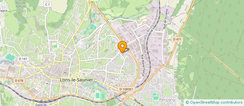 localisation de l'entreprise ASSOCIATION JURA CANOE KAYAK  LONS-LE-SAUNIER