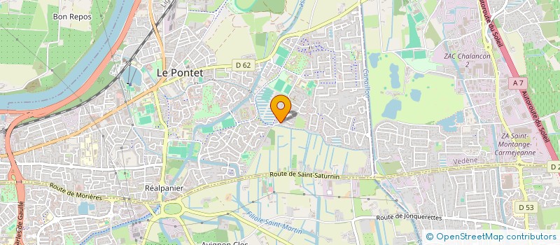 localisation de l'entreprise ASSOCIATION JURIS INTERNATIONAL CONSEIL  LE PONTET