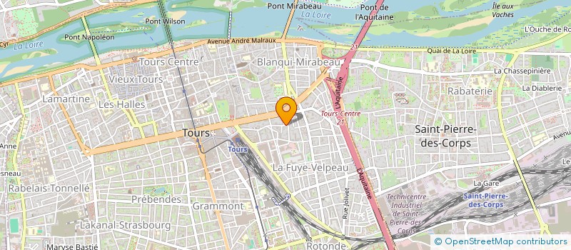 localisation de l'entreprise ASSOCIATION JUSTE TEMPO - AJT  TOURS