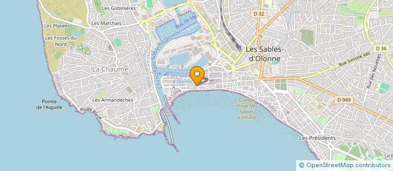 localisation de l'entreprise ASSOCIATION JUSTICE DES OLONNES à LES SABLES D'OLONNE