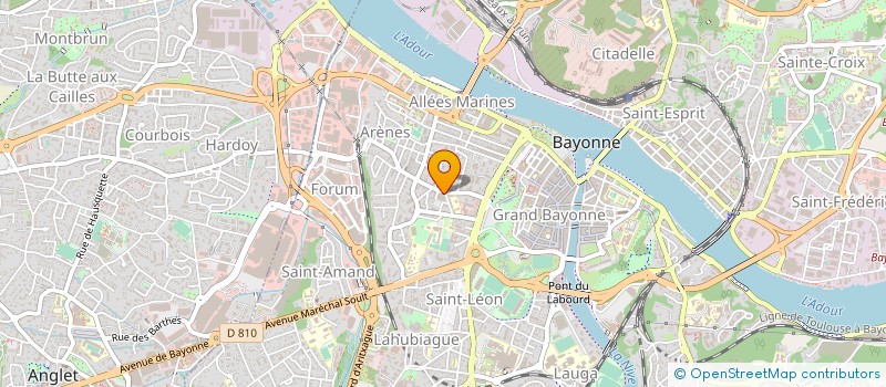 localisation de l'entreprise ASSOCIATION JUSTICE ET COMMUNICATION à BAYONNE