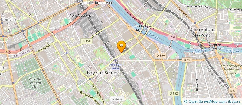 localisation de l'entreprise ASSOCIATION JUSTICE INSERTION  IVRY-SUR-SEINE