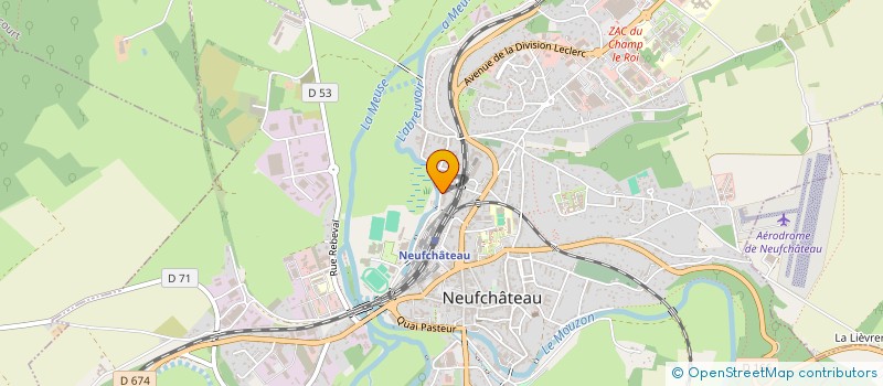 localisation de l'entreprise ASSOCIATION JUSTINE PERNOT à NEUFCHATEAU