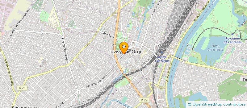 localisation de l'entreprise ASSOCIATION JUVISIENNE POUR L'ACCUEIL DES DEMANDEURS D'ASILE ET DES REFUGIES (AJAR) à JUVISY-SUR-ORGE