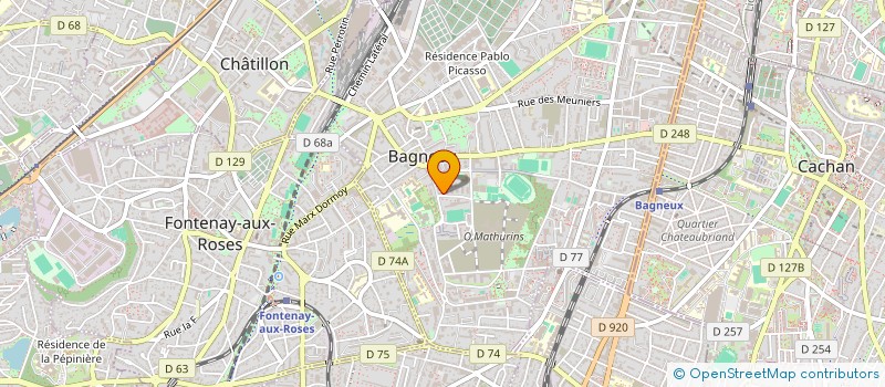 localisation de l'entreprise ASSOCIATION JYOTI  BAGNEUX