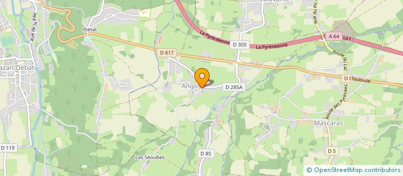 localisation de l'entreprise ASSOCIATION K'DANSE  BARBAZAN-DEBAT