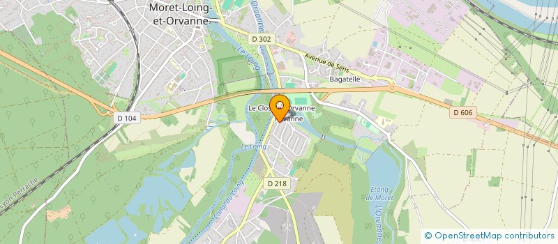 localisation de l'entreprise ASSOCIATION K-LOU PLONGEE  MORET-LOING-ET-ORVANNE