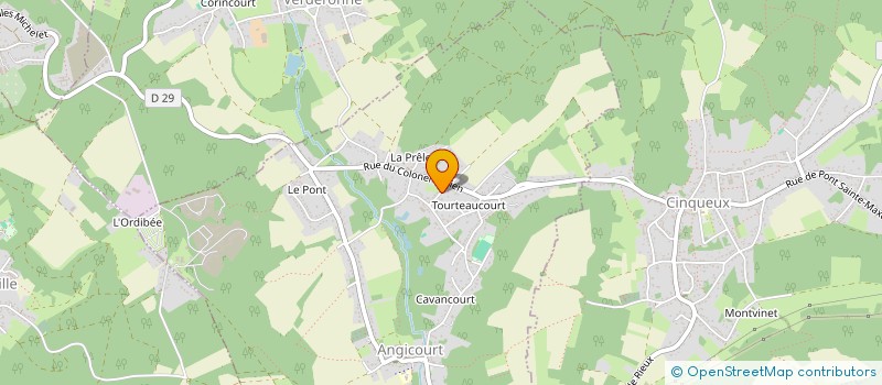 localisation de l'entreprise ASSOCIATION KABYLE AWID KAN  ANGICOURT