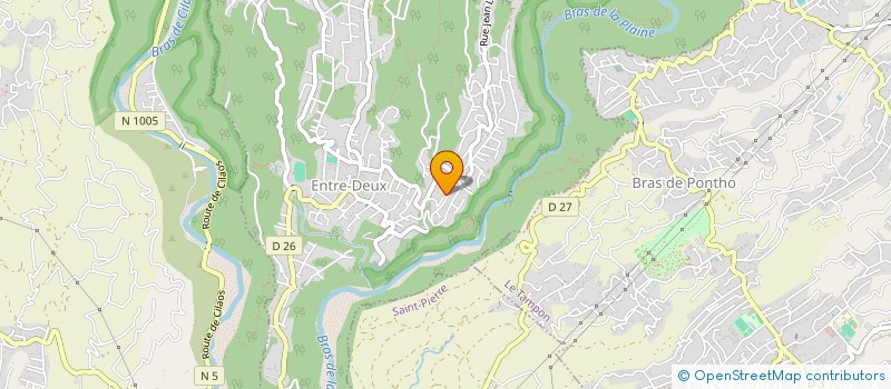 localisation de l'entreprise ASSOCIATION KAFE LONTAN  ENTRE-DEUX