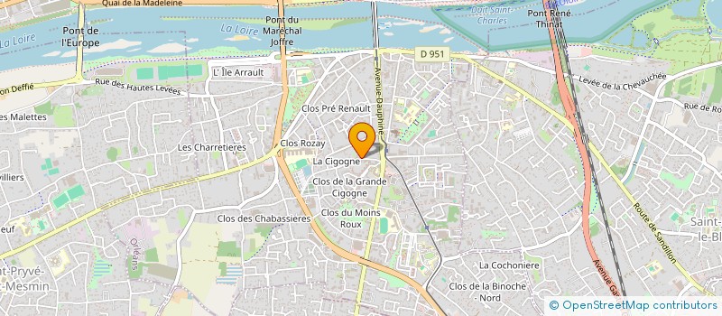 localisation de l'entreprise ASSOCIATION KALEIDOME ESQUISSE à ORLEANS
