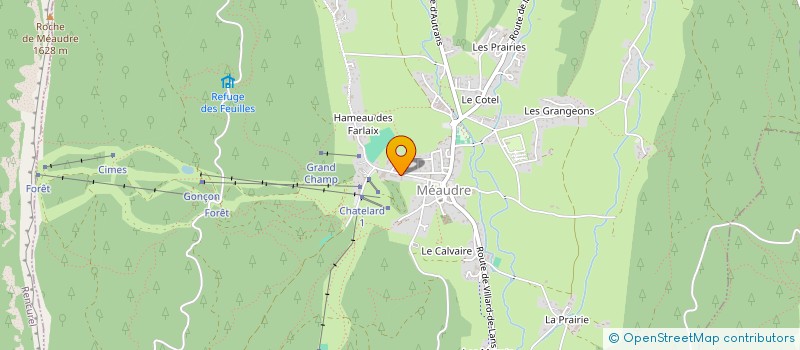 localisation de l'entreprise ASSOCIATION KALIMATI  AUTRANS-MEAUDRE EN VERCORS