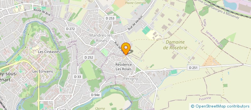 localisation de l'entreprise ASSOCIATION KALYANA  MANDRES-LES-ROSES