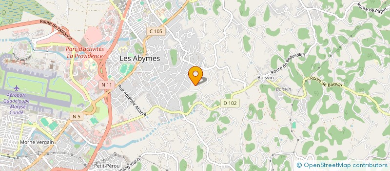 localisation de l'entreprise ASSOCIATION KAMIKAZE CLUB  LES ABYMES