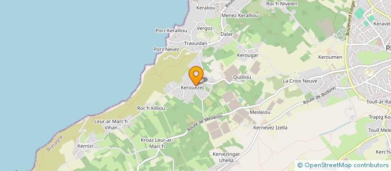 localisation de l'entreprise ASSOCIATION KAN AN DOUAR  PLOUGASTEL-DAOULAS