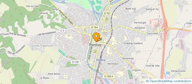 localisation de l'entreprise ASSOCIATION KAN AR BOBL à PONTIVY