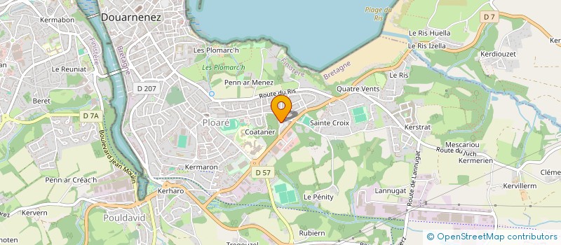 localisation de l'entreprise ASSOCIATION KAN AR MOR à DOUARNENEZ