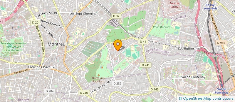 localisation de l'entreprise ASSOCIATION KANIAGA DAGAKANE EN FRANCE (A.K.D.F) à MONTREUIL