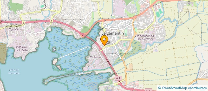 localisation de l'entreprise ASSOCIATION KARAIB' ET SENS (A.K.E.S.)  LE LAMENTIN