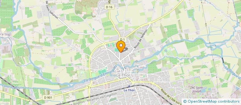 localisation de l'entreprise ASSOCIATION KARATE DO RYU THOROIS  LE THOR