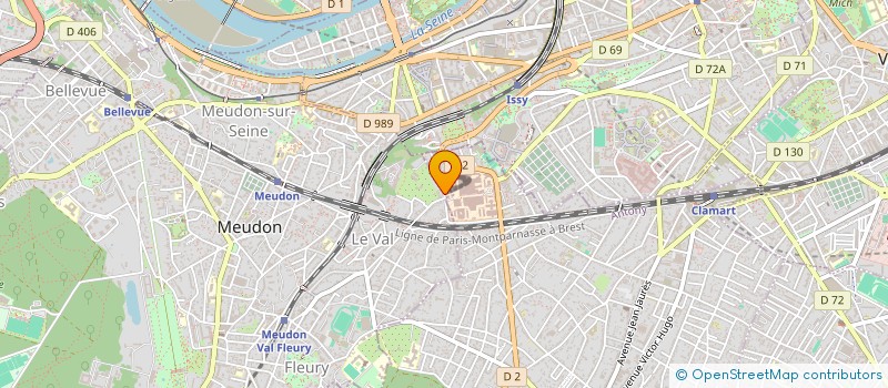 localisation de l'entreprise ASSOCIATION KARIBU  MEUDON