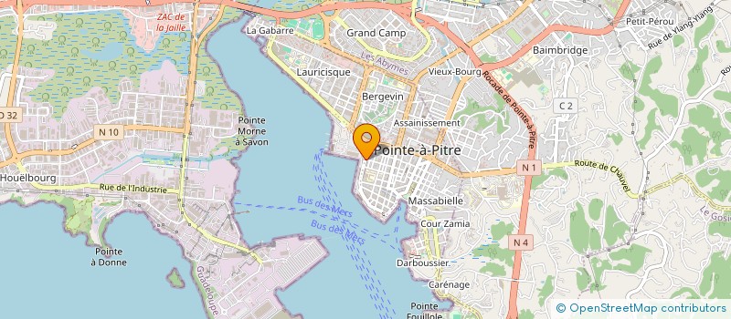 localisation de l'entreprise ASSOCIATION KARU TERRE HORIZON à POINTE-A-PITRE