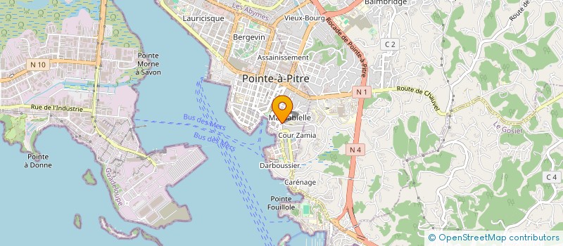 localisation de l'entreprise ASSOCIATION KARUKERA JET SPORT à POINTE-A-PITRE