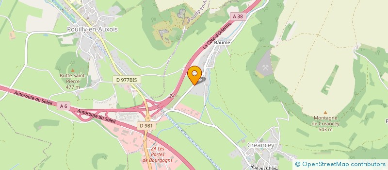 localisation de l'entreprise ASSOCIATION KAT'DIXI'S  CREANCEY