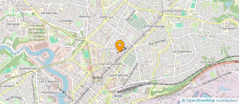localisation de l'entreprise ASSOCIATION KAZH DU à BREST