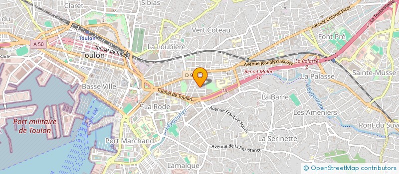 localisation de l'entreprise ASSOCIATION KBOXING ACADEMY  TOULON