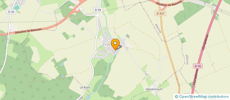 localisation de l'entreprise ASSOCIATION KELOG'S PRODUCTION  FROCOURT