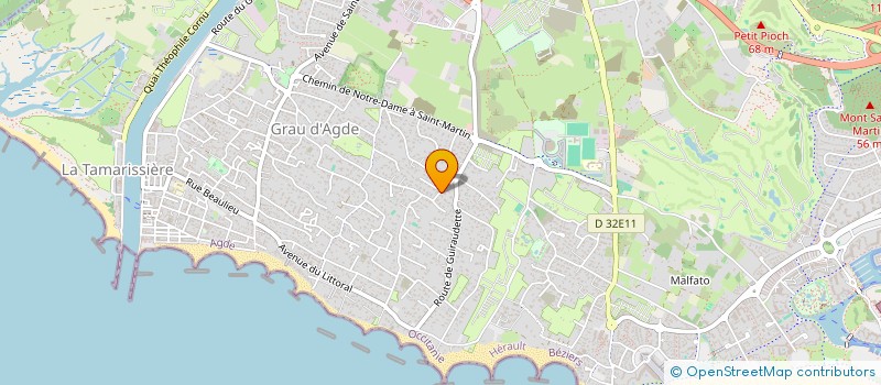 localisation de l'entreprise ASSOCIATION KENZA  AGDE