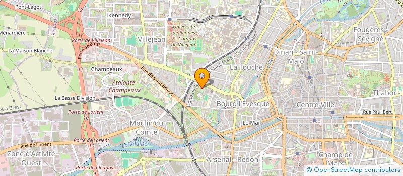 localisation de l'entreprise ASSOCIATION KER LAN ENTRAIDE  RENNES