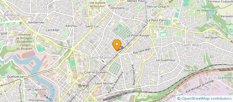 localisation de l'entreprise ASSOCIATION KERBIOLO à BREST