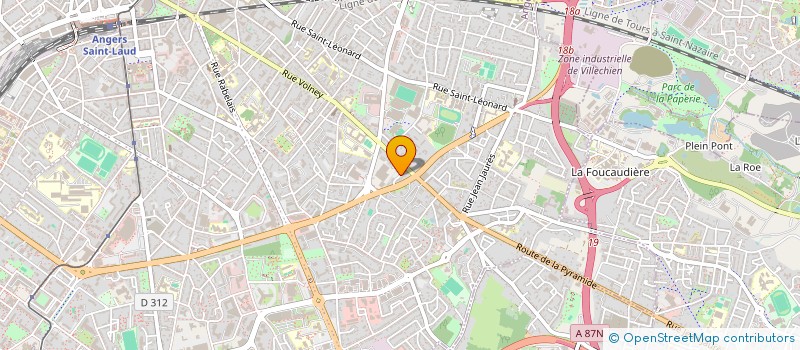 localisation de l'entreprise ASSOCIATION KEUR COULEUR GOSPEL (KCG) à ANGERS