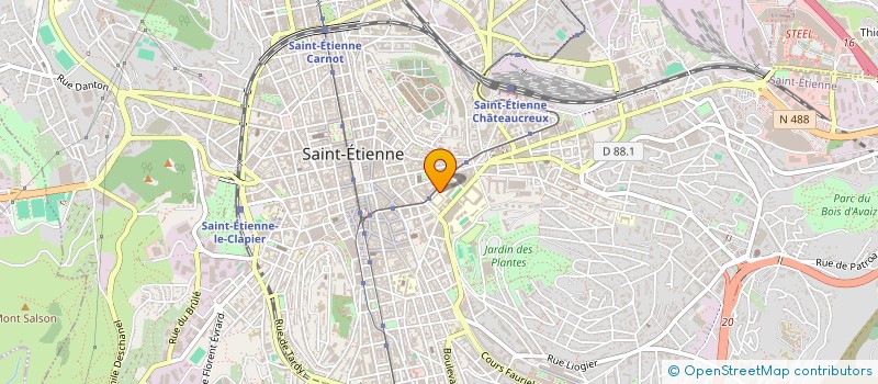 localisation de l'entreprise ASSOCIATION KHAGNE 42 ( AK 42 )  SAINT-ETIENNE