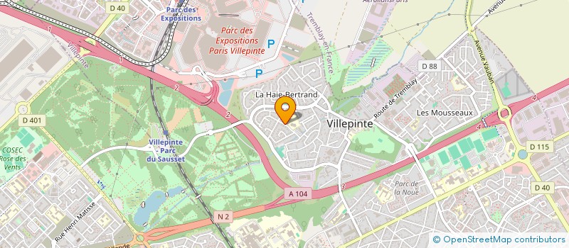 localisation de l'entreprise ASSOCIATION KHAMMOUANE à VILLEPINTE
