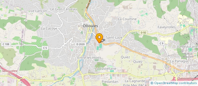 localisation de l'entreprise ASSOCIATION KIMBAD à OLLIOULES