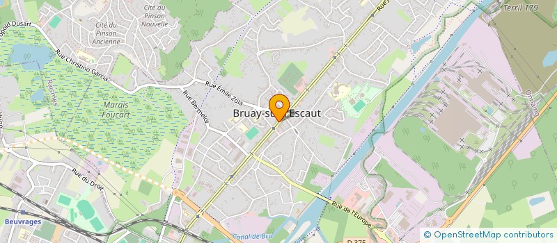 localisation de l'entreprise ASSOCIATION KINESITHERAPIE RESPIRATOIRE 7J SUR 7 à BRUAY-SUR-L'ESCAUT