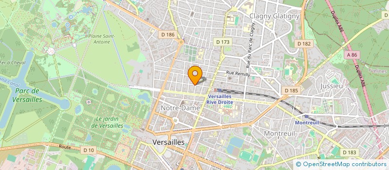 localisation de l'entreprise ASSOCIATION KINGDOM PRODUCTION (A.K.P.) à VERSAILLES